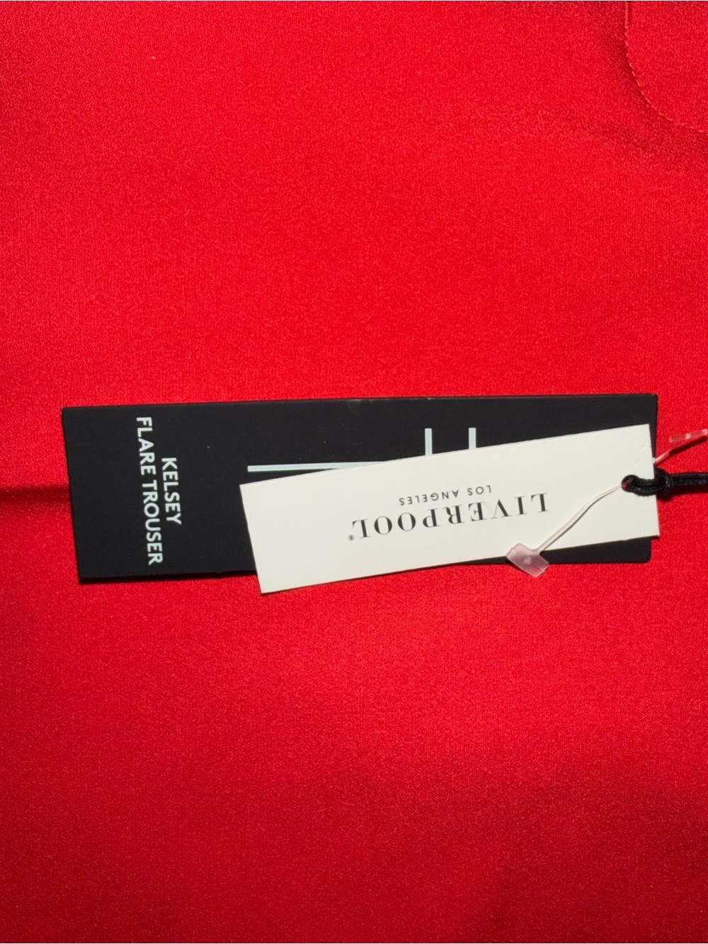Liverpool Los Angeles Kelsey Red Flare Trousers Pants Size 2/26 NWT - Picture 4 of 14
